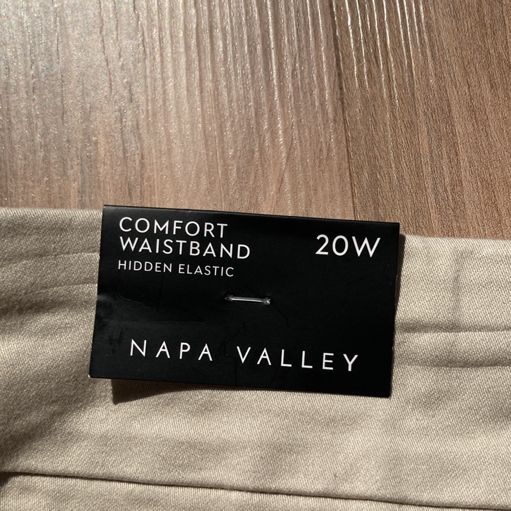 Napa Valley stonewall tan pull on short with stretch and pocket 20W - Picture 15 of 15